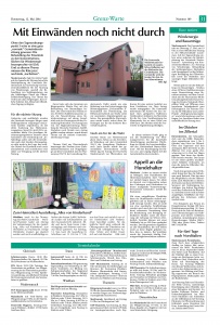 Zeitungsartikel Hallentor 2016 FFW Niedermurach