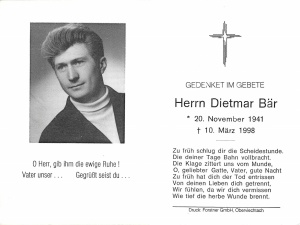 Bär Dietmar +10.03.1998