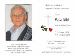 Eibl Peter +31.08.2013