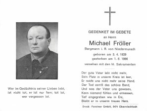 Fröller Michael + 01.06.1986