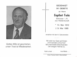 Fuchs Engelbert +09.05.1995