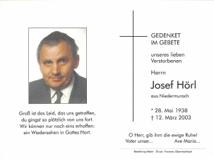 Hörl Josef +12.03.2003
