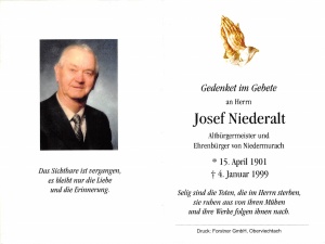 Niederalt Josef +04.01.1999