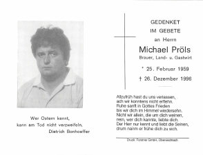 Pröls Michael +26.12.1996
