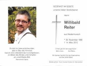 Reiter Willibald +14.03.2012