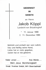Jakob Köppl +11.12.1984