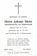 Johann Meier +22.12.1979