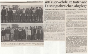 Leistungsabzeichen 1997 @FFW Niedermurach