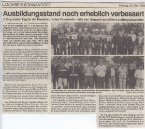Leistungsabzeichen 1993 @FFW Niedermurach