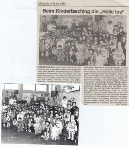 Kinderfasching 1992 @FFW Niedermurach