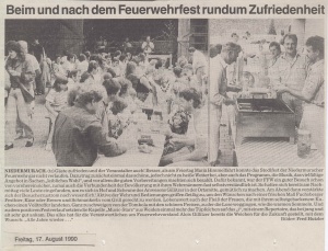 Sommerfest 1990 @FFW Niedermurach