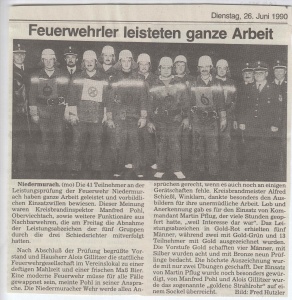 Leistungsabzeichen 1990 @FFW Niedermurach