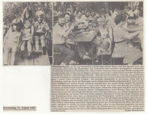 Gartenfest 1986 @FFW Niedermurach