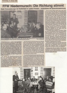 Generalversammlung 1984 @FFW Niedermurach