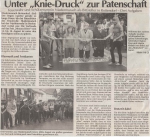 Patenbitten in Rottendorf zu “Mouara feiert” 2009 FFW Niedermurach