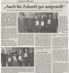 Kameradschaftsabend 2006 + JugendFW Abzeichen + Ehrung Martin Pflug  FFW Niedermurach