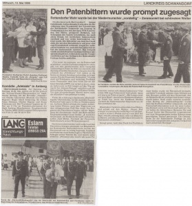 Patenbitten der FFW Rottendorf 1995 @FFW Niedermurach