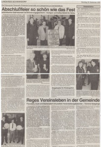 Abschlußfeier Fest FFW Rottendorf 1995 @FFW Niedermurach