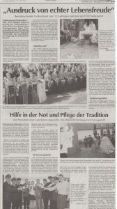Patenverein der FFW Nottersdorf zum 125 jährigen Gründungsfest FFW Niedermurach