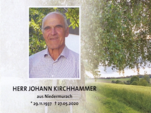 Johann Kirchhammer +27.05.2020