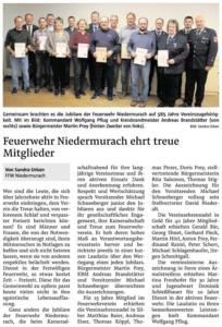 Kameradschaftsabend 2025 @FFW Niedermurach