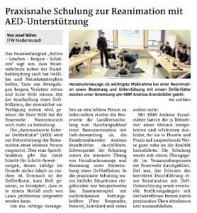 Grundschulung Defi/AED@FFW Niedermurach